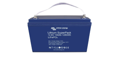 BATERIA DE LÍTIO DE BAIXA VOLTAGEM VICTRON SUPERPACK 12.8V 200AH (M8)